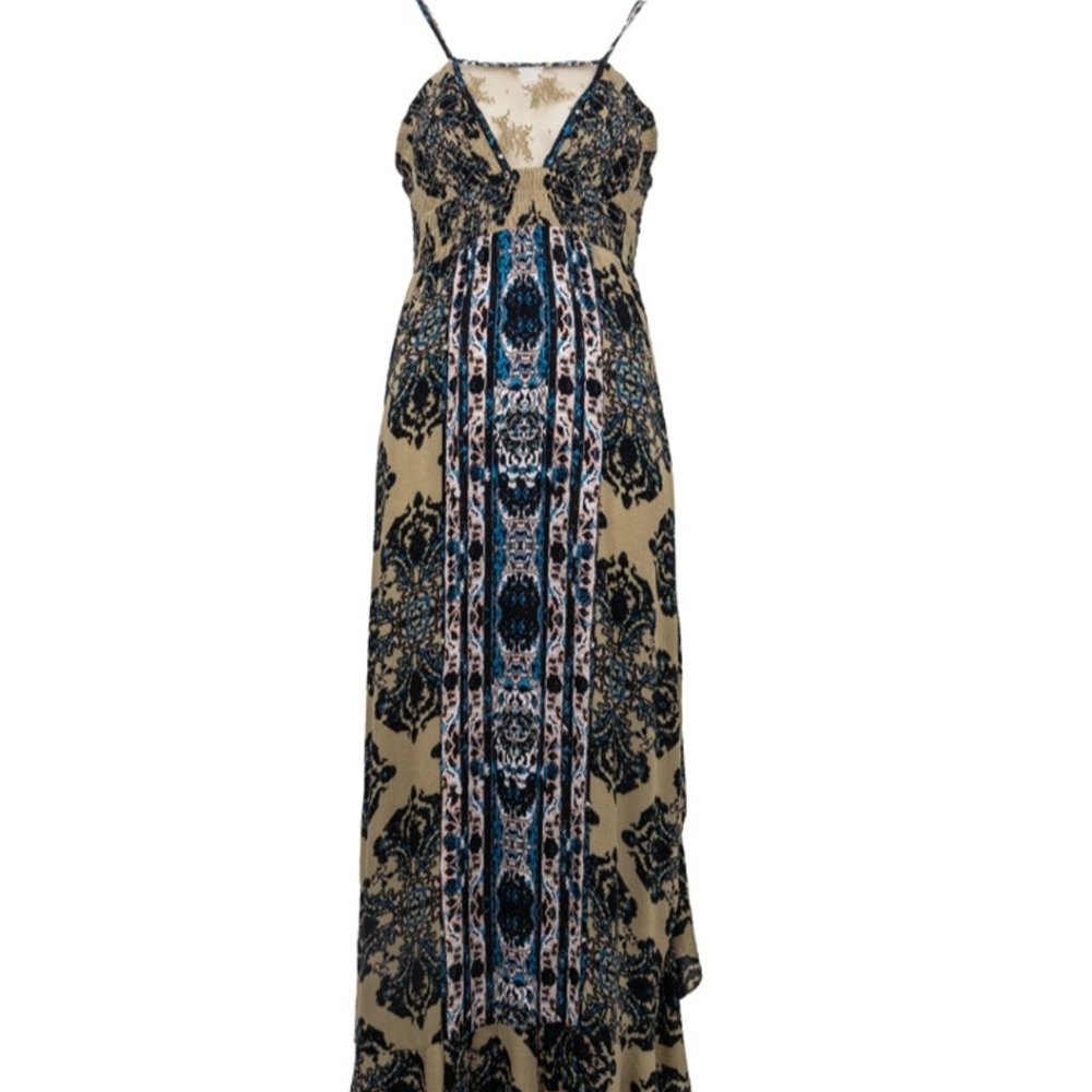 Free People That Moment Maxi Dress in Hazelwood combo